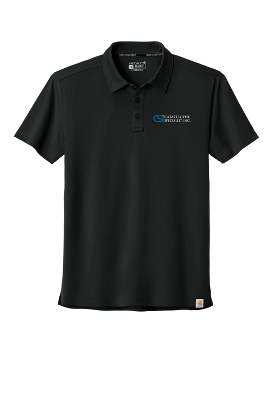 CSI Catastrophe Specialist, Inc Carhartt Force® Sun Defender™ Polo - Black