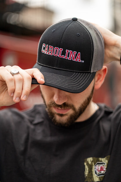 Carolina Logo Logo - Mesh Hat - Black/Grey