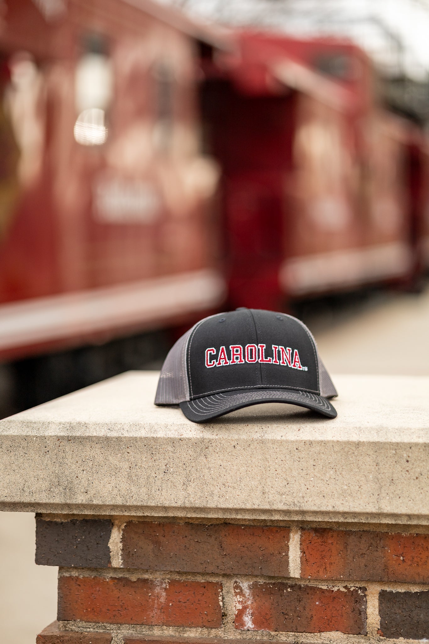 Carolina Logo Logo - Mesh Hat - Black/Grey