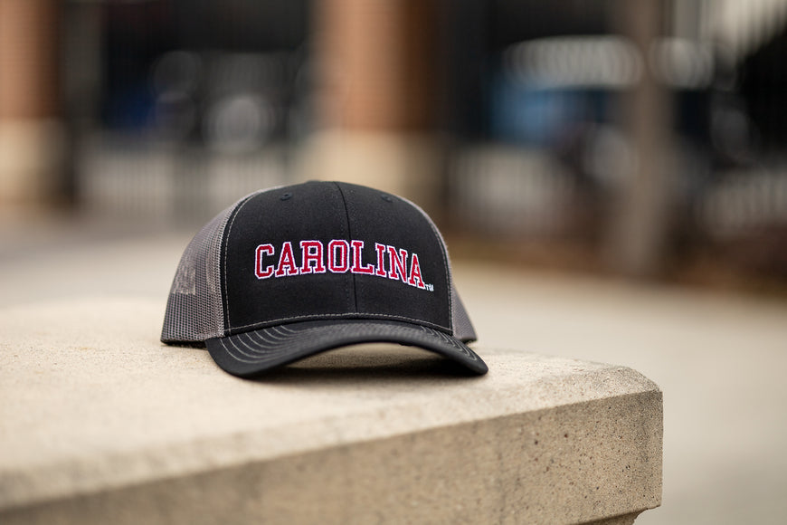 Carolina Logo Logo - Mesh Hat - Black/Grey