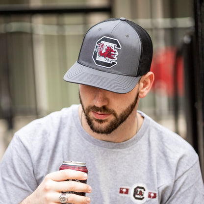 Block C Logo - Mesh Hat - Charcoal/Black