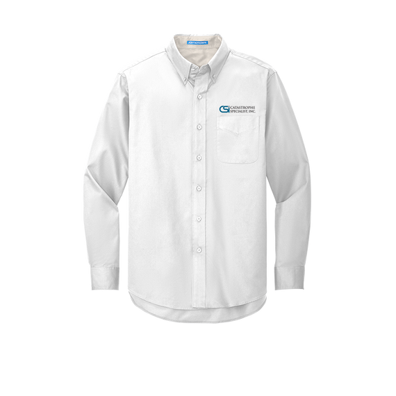 CSI Catastrophe Specialist, Inc Silk Touch™ Long Sleeve Easy Care Shirt - White