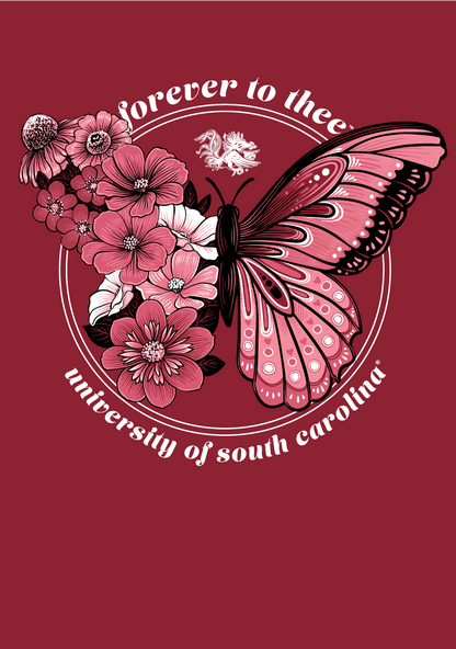 Forever to Thee Butterfly T-Shirt – University of South Carolina