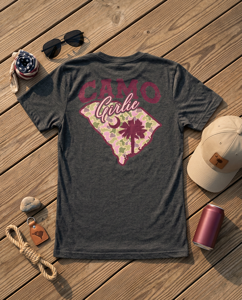 Camo Girlie South Carolina Tee
