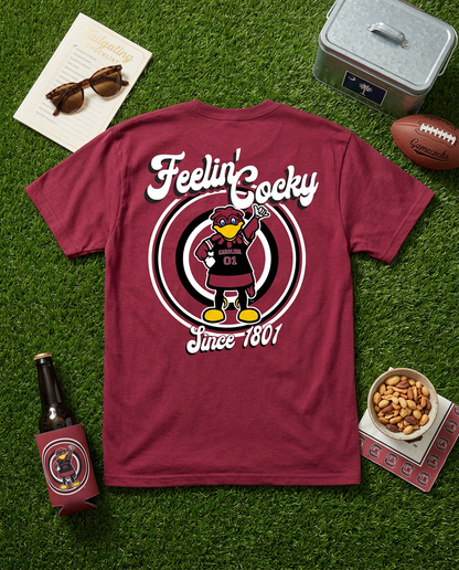 Feelin' Cocky T-Shirt – Garnet