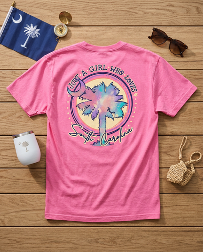 Just a Girl Who Loves South Carolina Tee