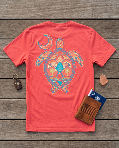 Carolina Girl Turtle - Coral
