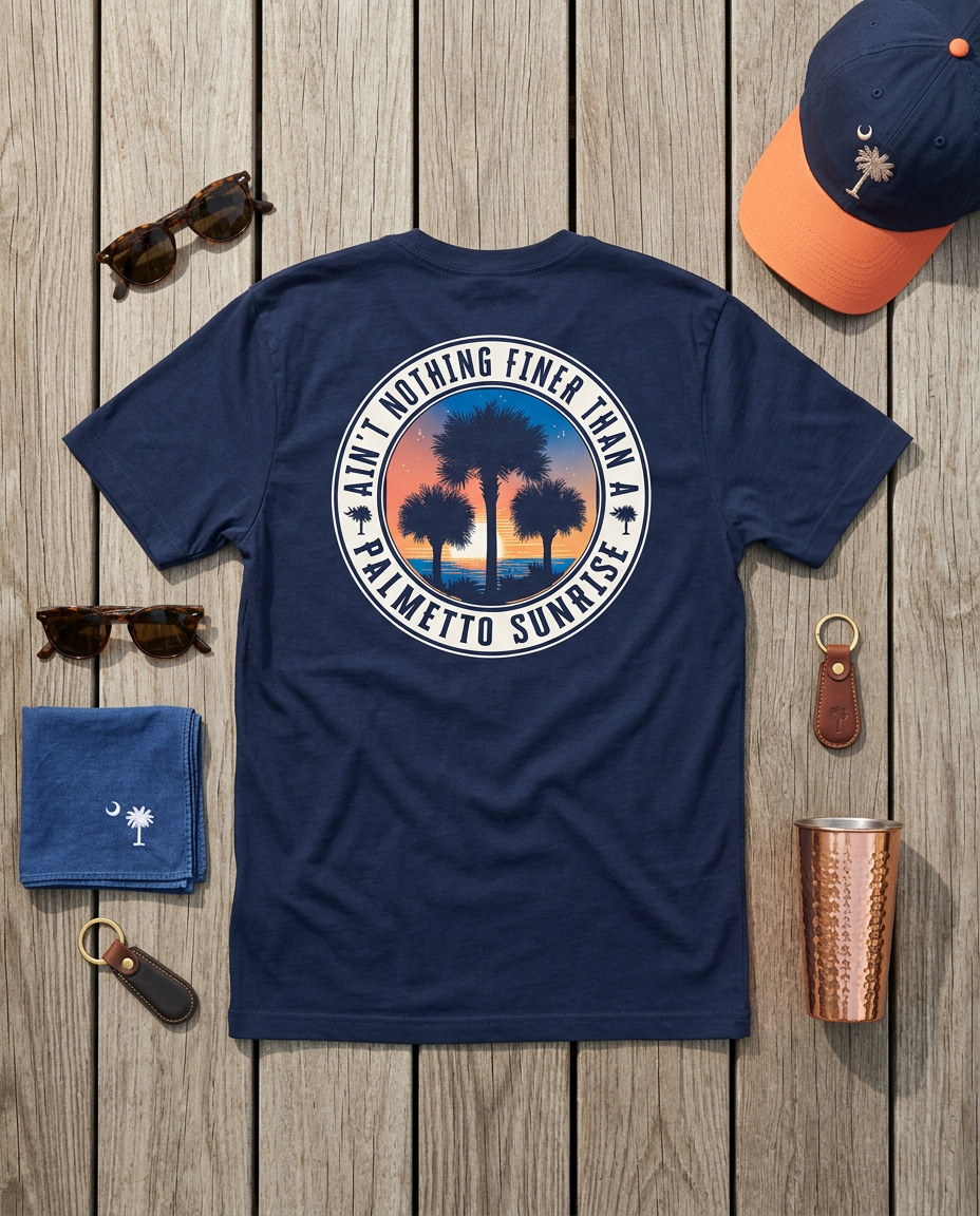 Palmetto Sunrise T-Shirt – Navy