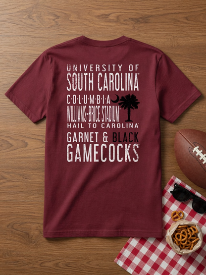 Garnet & Black Gamecocks Tee