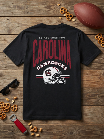 Carolina Gamecocks Established 1801 Helmet Tee