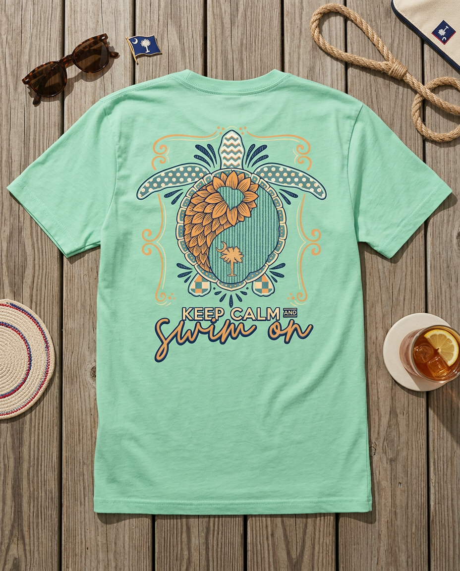 South Carolina Turtle Yin Yang Tee