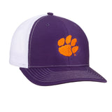 Paw Logo - Mesh Hat - Purple/White