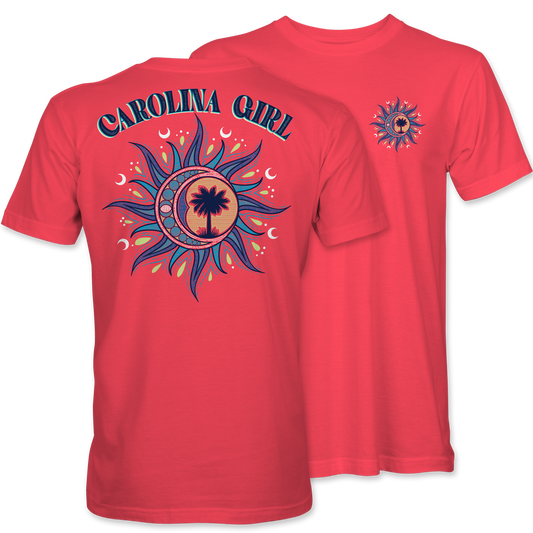 Palmetto Sun Moon - Coral