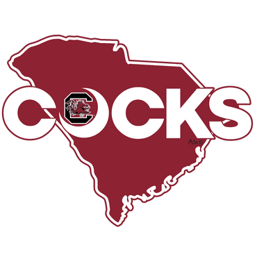 USC Cocks Crescent Moon Decal