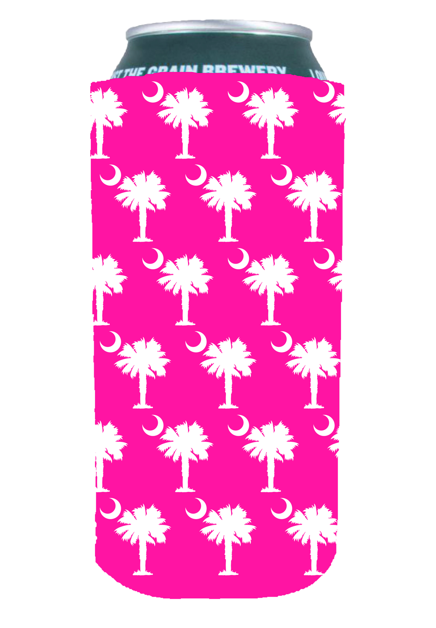 Palmetto Slim Pink Koozie