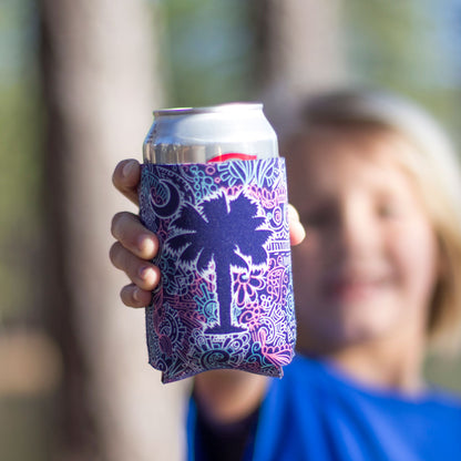 Doodle Palmetto Reversible Koozie