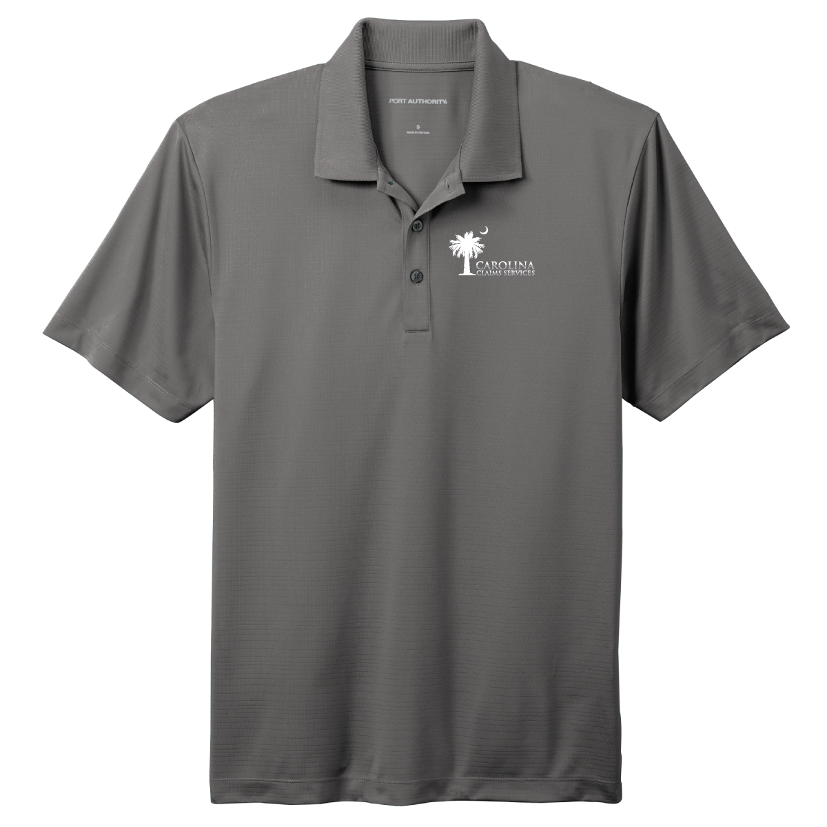 Carolina Claims Services Performance Polo, Men's Grey