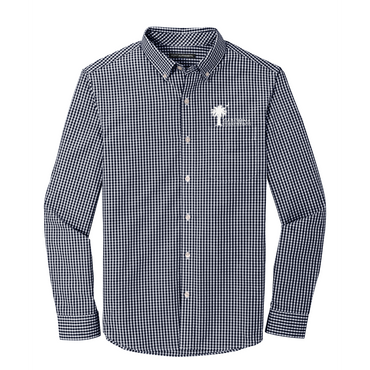 Carolina Claims Services Gingham Oxford, Men's Navy
