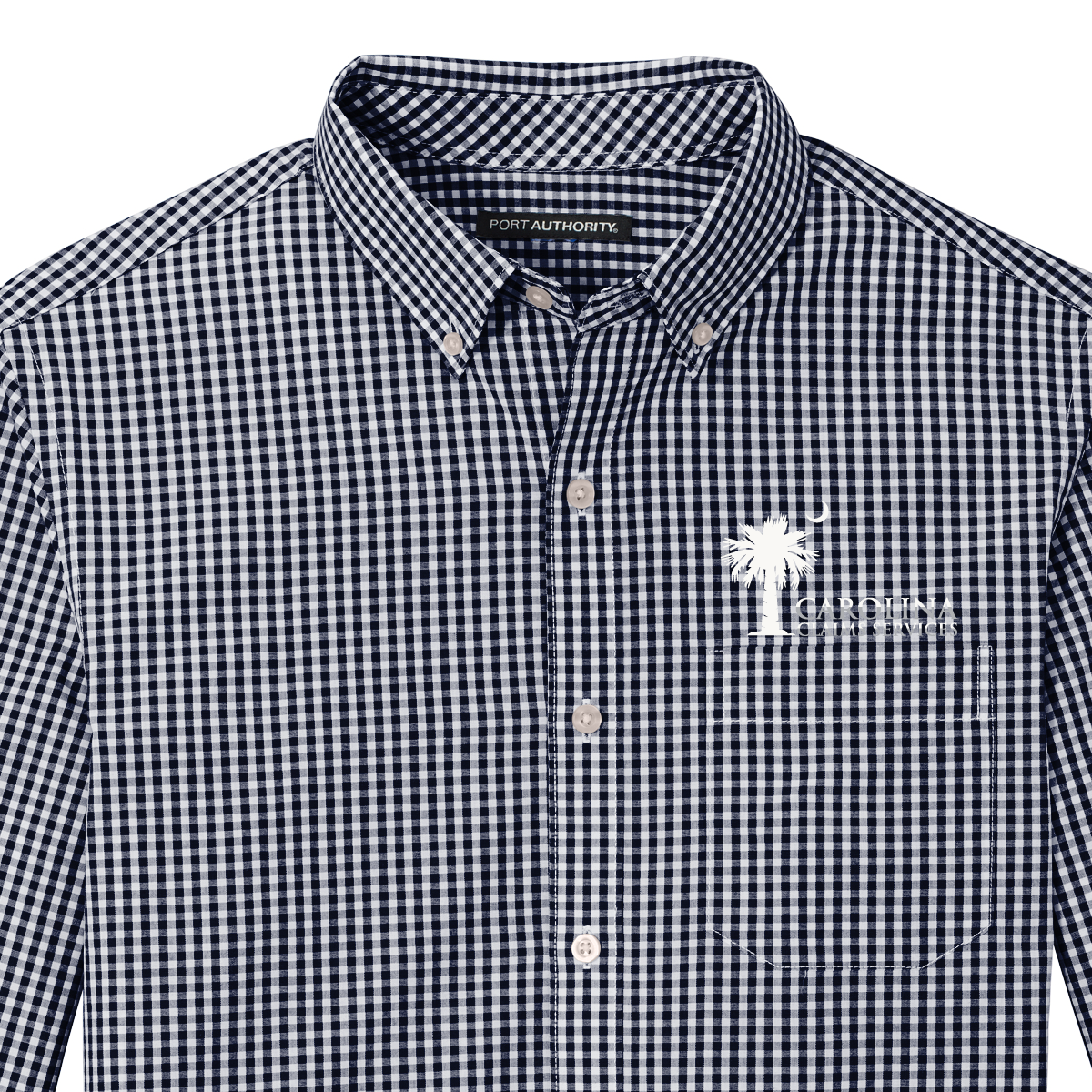 Carolina Claims Services Gingham Oxford, Men's Navy