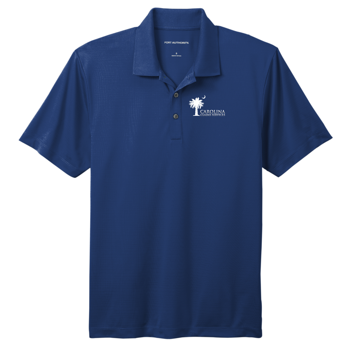 Carolina Claims Services Performance Polo, Men's Blue