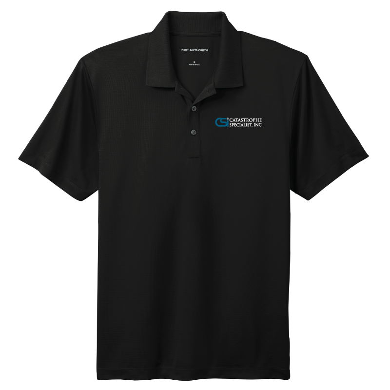 CSI Catastrophe Specialist, Inc Performance Polo, Men's Black