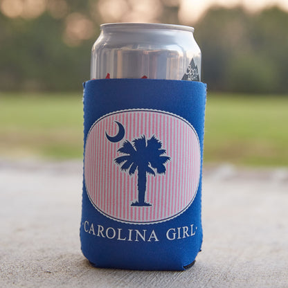 Palmetto Seersucker Koozie